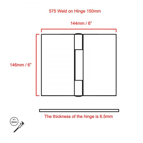 150mm 575 Hinge